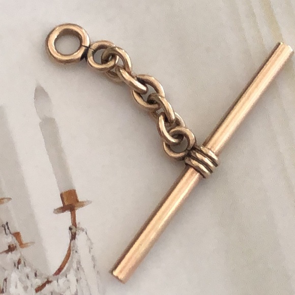 Edwardian watch chain toggle/charm - Picture 13 of 17